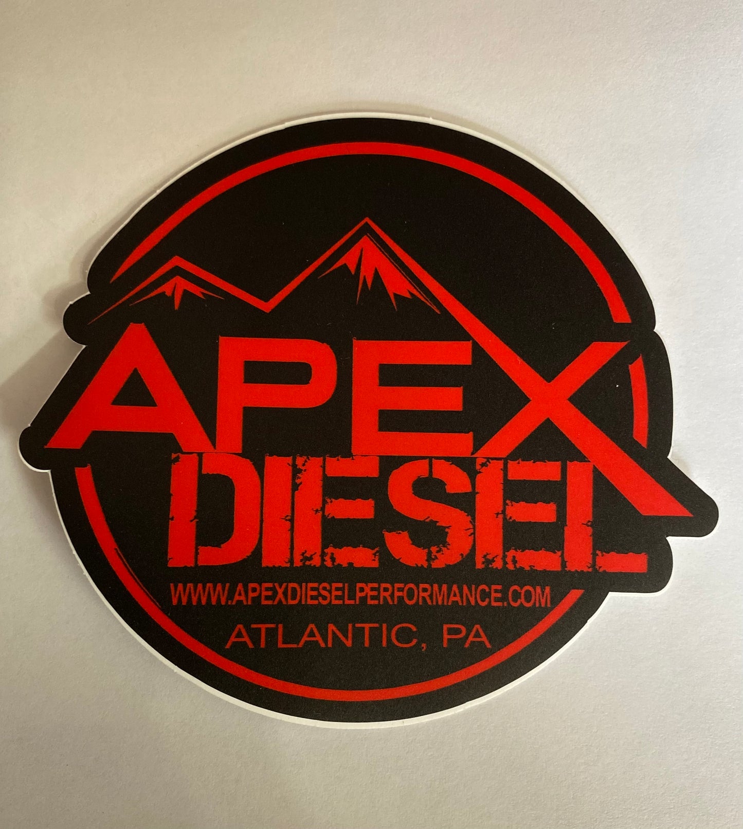 Apex Diesel Small Round Sticker