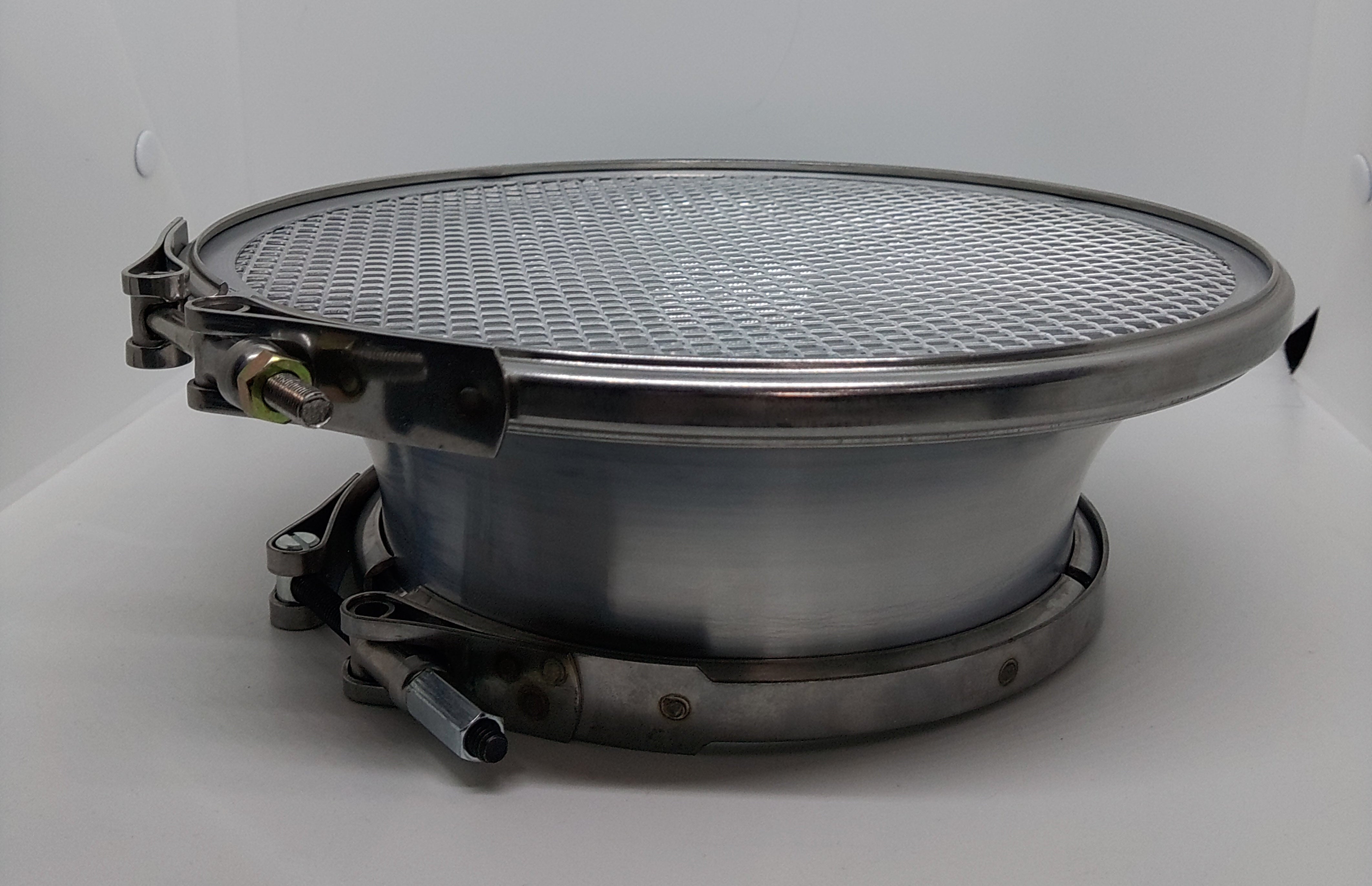 Billet 10" x 7" Velocity Stack With V-Band Clamp on Screen