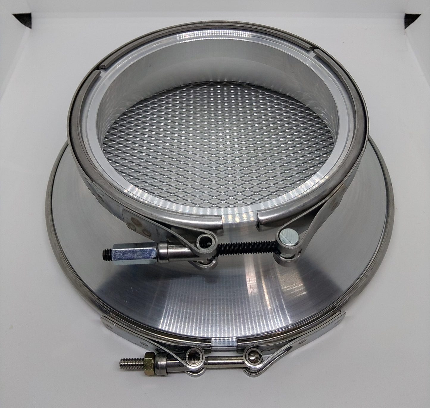 Billet 10in x 7in Velocity Stack With V-Band Clamp on Screen