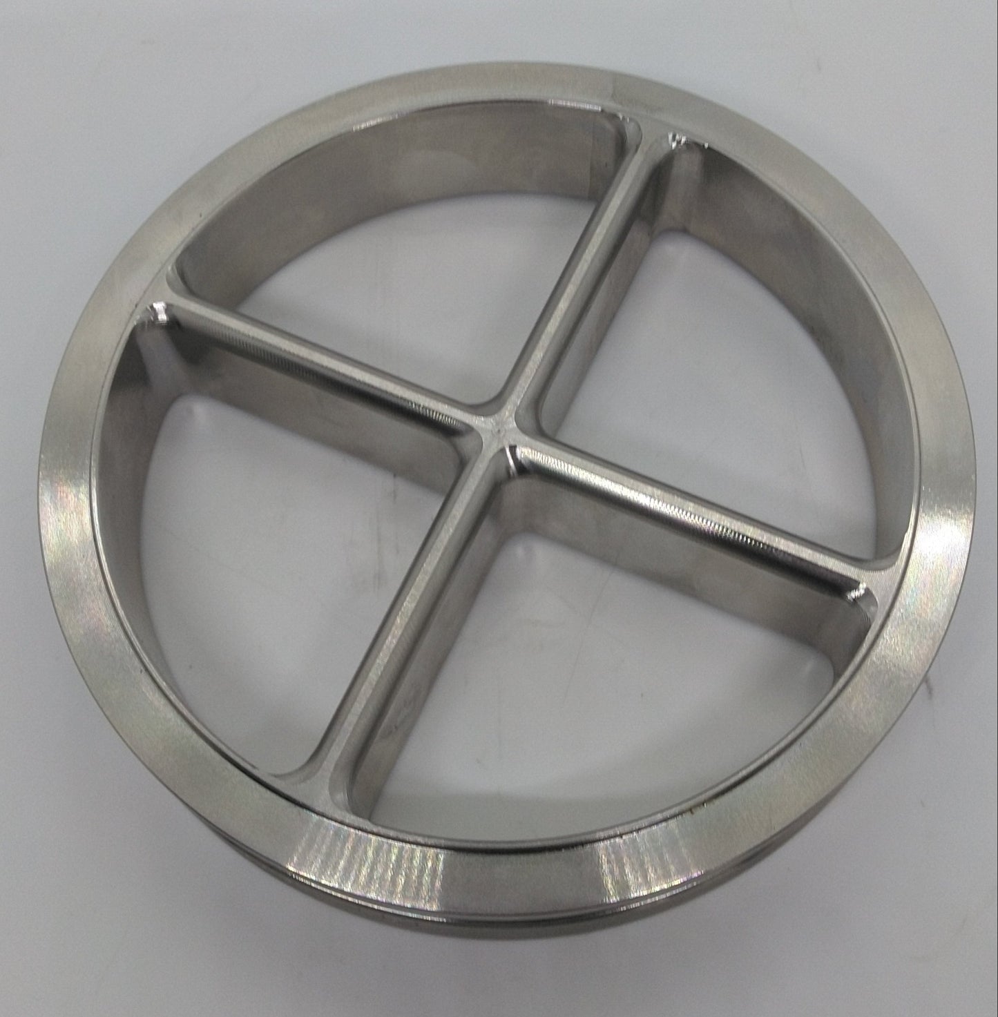 Apex Diesel Billet Stainless Turbine Wheel Cross Guard / Cross Bolt 5.160″ Vband Weld Flange Adapter PN-5160-2
