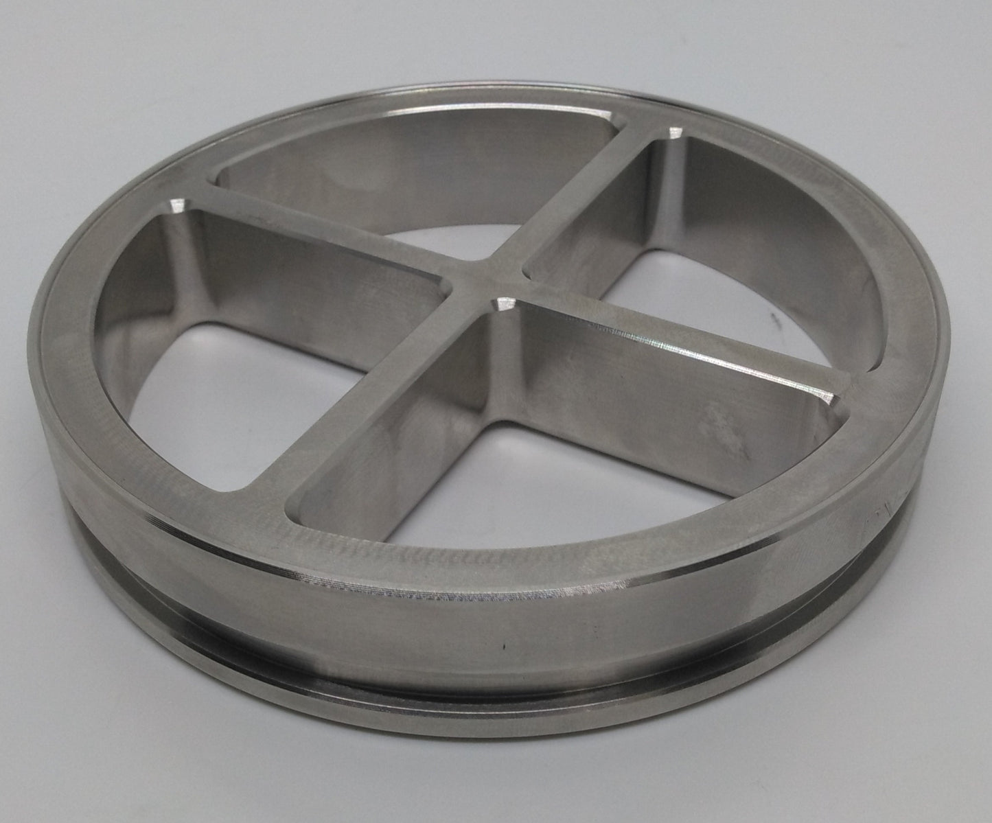 Apex Diesel Billet Stainless Turbine Wheel Cross Guard / Cross Bolt 5.160″ Vband Weld Flange Adapter PN-5160-2