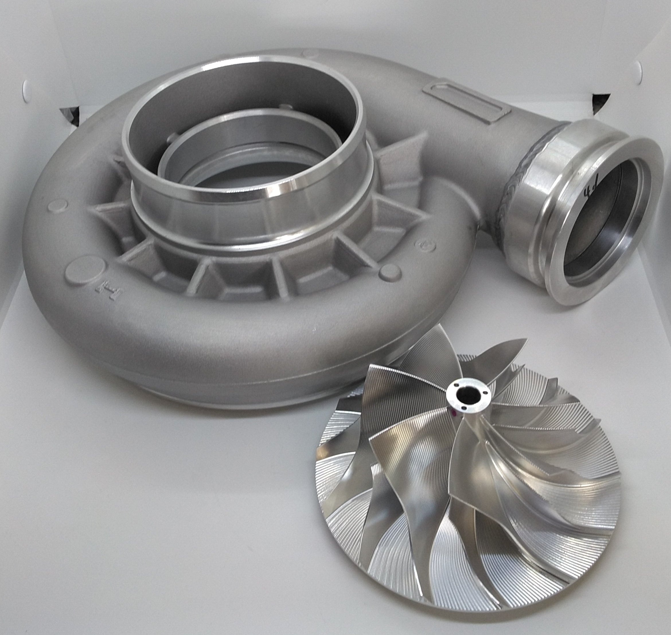 Apex Diesel Holset 4.1" HX82/ HC5A Billet Compressor Wheel And Cover